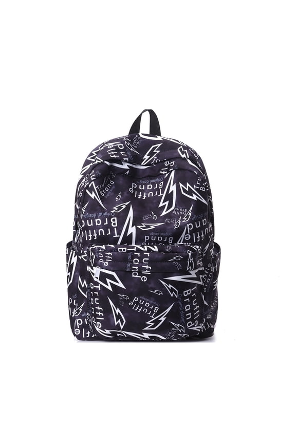 Unique street graffiti fashion trend bag, commuter printed outdoor backpack