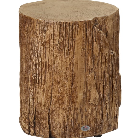 Unique tree stump end table / Use for plant display or as a stool / Water - proof coating
