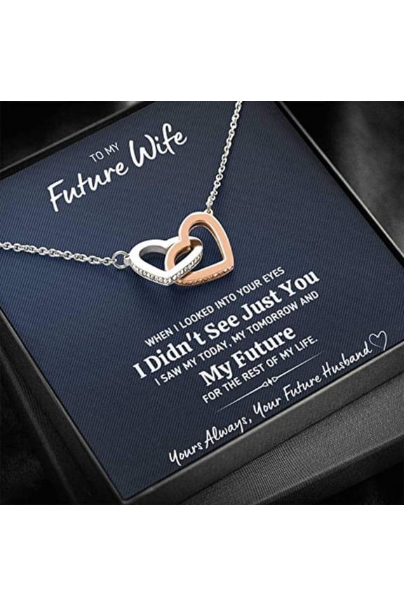 UniqueFor Fiancee 2025 - Interlocking Hearts Necklace, Multi Interlocking Heart Necklace