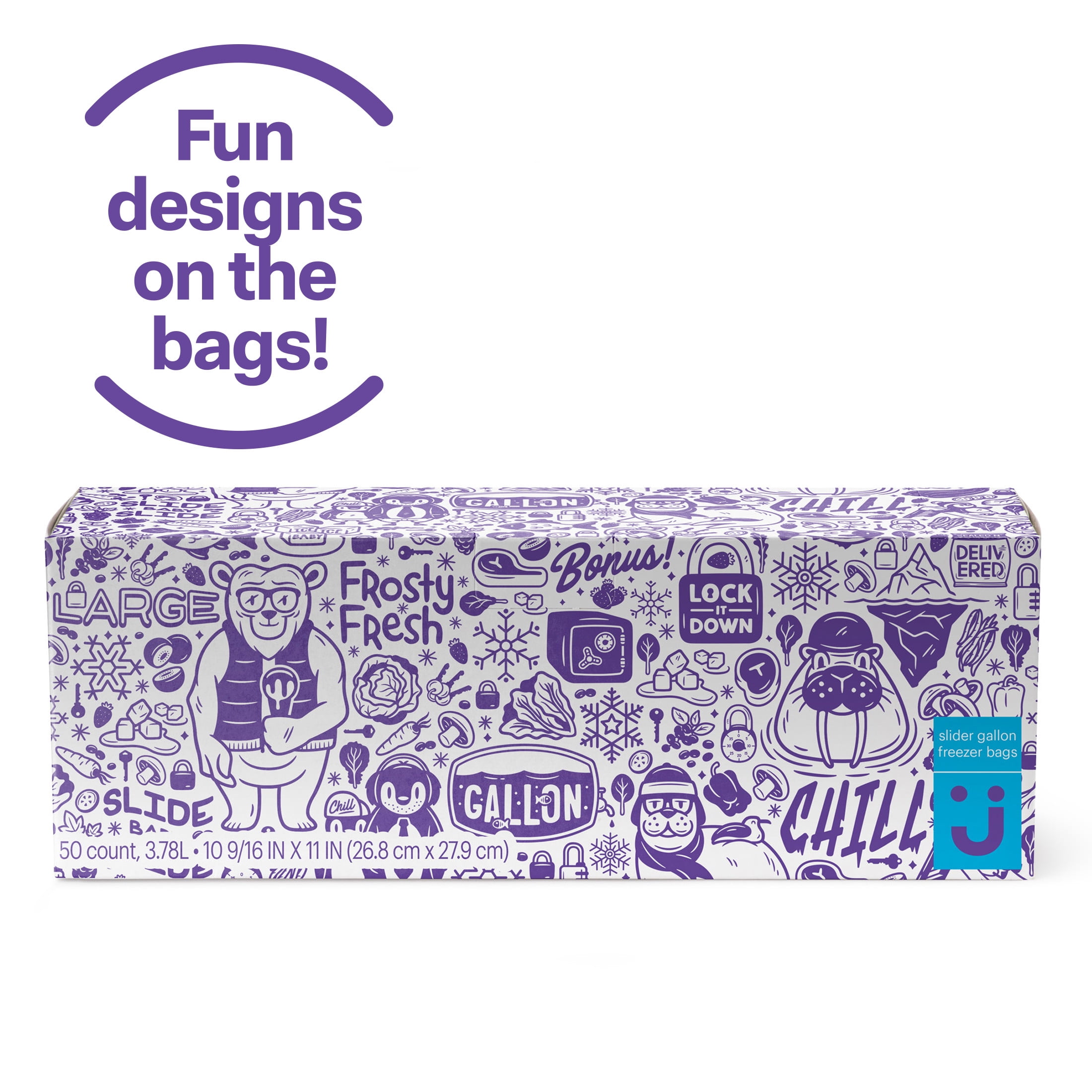 50 Handi-Bag One Pint Freezer Bags with Ties 6”X 71/4”. Set Of 2