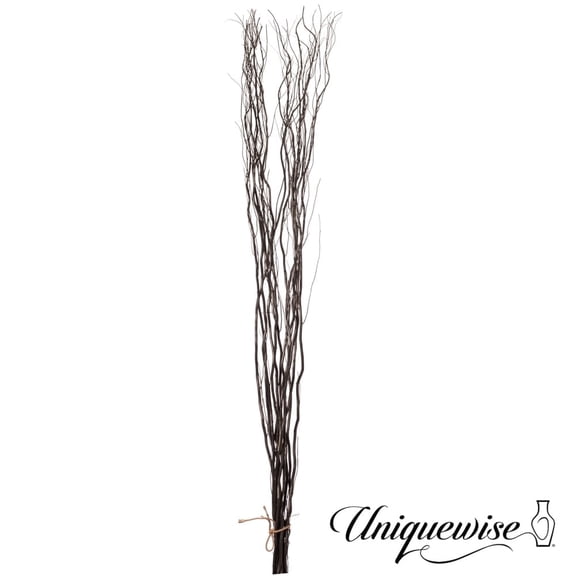 Uniquewise 12pc 59" Natural Dried Willow Twigs - Ideal Sticks for DIY Crafts Decorative Stems Floral Arrangements Floor Vase Fillers Wedding Centerpieces Event Decorations and Home Décor Accents, Red