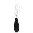 thumbnail image 1 of 31.5" Spun Bamboo Tall Floor Vase - Sleek Matte Finish, Elegant Home Decoration, Modern Accent Piece, Living Room Decor, Handcrafted Bamboo Art, Contemporary Interior Design, Unique Tall Vase, Black, 1 of 6