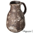 thumbnail image 1 of Uniquewise 8" Vintage Ceramic Pitcher Vase Rustic Farmhouse Flower Jug with Handle for Home and Office Decor Living Room Centerpiece Wedding Table Shelf and Mantel Accent Modern Floral Display Holder, 1 of 7