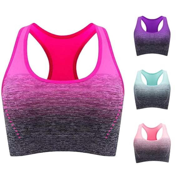 Unir Shockproof Compression Sports Bra, High Stretch Seamless Running Athletic Bra, Wirefree Breathable Workout Top, 1 Piece, S-M-L-XL