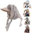 thumbnail image 1 of Unir UV Protection Neck Cover Sun Hat for Women, Wide Brim Straw with Scarf, Breathable Summer Outdoor Hat, 1 Piece, One Size, 1 of 4