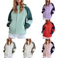 thumbnail image 1 of Unir Waterproof Hiking Soft Shell Jacket for Women, Hooded Windproof, Lightweight Outdoor Travel Coat, 1 Piece, L-XXXXL, Plus Size Friendly, 1 of 4