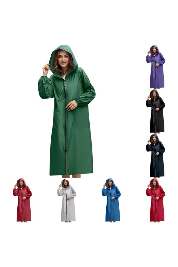 Waterproof Lightweight Work Coat for Women, Collared Long Sleeve with Pockets, Durable Everyday Utility Outerwear, 1 Piece, XL-4XL, Plus Size Friendly
