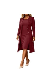 Shop Stylish Women's Jacket and Dress Sets in Various Colors