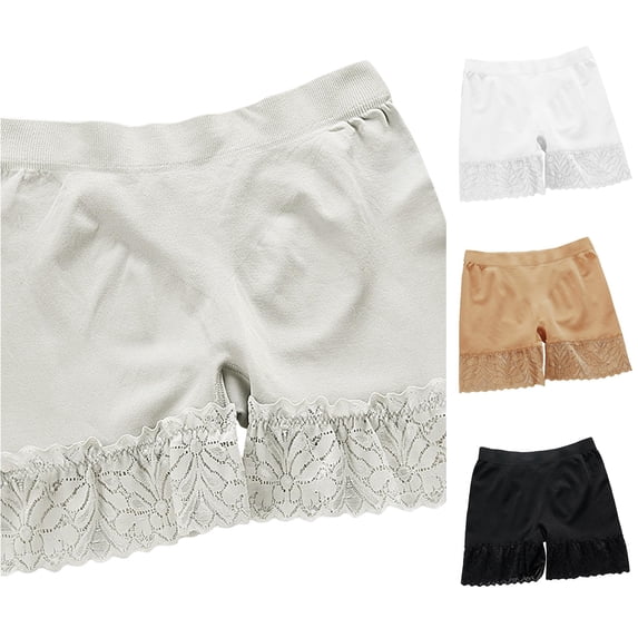 Unir Women's One Size Anti-See-Through Shorts, Lace Nylon Under Dress Safety Underwear, 1 Piece, One Size