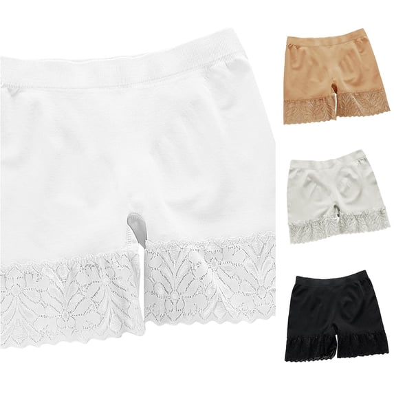 Unir Women's One Size Anti-See-Through Shorts, Lace Nylon Under Dress Safety Underwear, 1 Piece, One Size