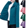 thumbnail image 1 of Unir Womens Winter Coats, Quilted Jackets For Women, Hooded Zip Front Puffer Jacket, Lightweight Nylon Thermal Outerwear, Zip Security Pockets, M‑XXL, Plus Size Friendly, 1 of 5