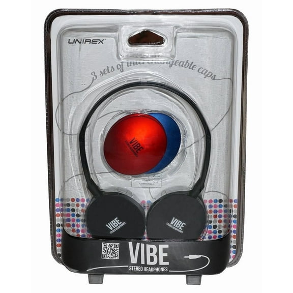 Unirex Vibe Stereo headphone with Three Interchangeable Caps