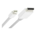 thumbnail image 1 of Unirise 10 ft. White Mini DisplayPort Male to Standard DisplayPort Male 10ft Mini Displayport to Displayport Cable Male to Male, 1 of 3