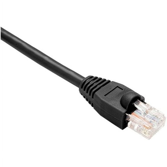 Unirise Cat.6 Patch Network Cable - 10 ft Category 6 Network Cable for Network Device - First End: 1 x - Second End: 1 x - Patch Cable - Black
