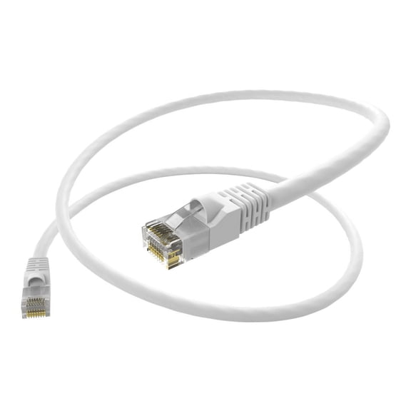 UNC Group - Patch cable - RJ-45 (M) to RJ-45 (M) - 5 ft - UTP - CAT 5e - snagless, stranded - white
