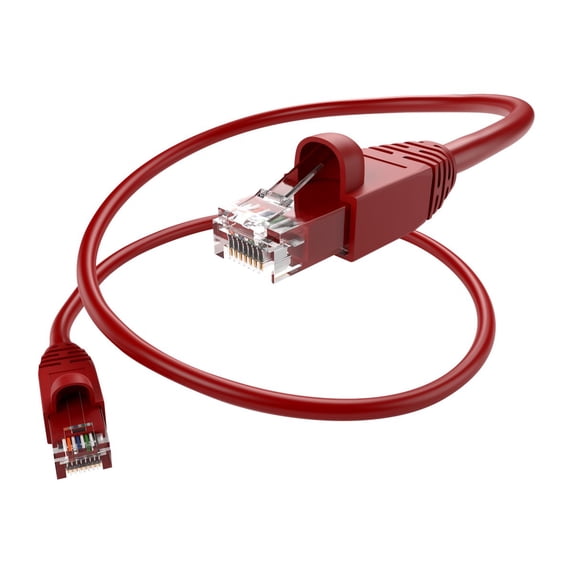 UNC Group - Patch cable - RJ-45 (M) to RJ-45 (M) - 4.57 m - UTP - CAT 6a - red