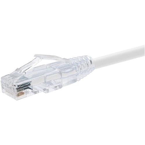 UNC Group Clearfit - Patch cable - RJ-45 (M) to RJ-45 (M) - 15 ft - CAT 6 - snagless - white