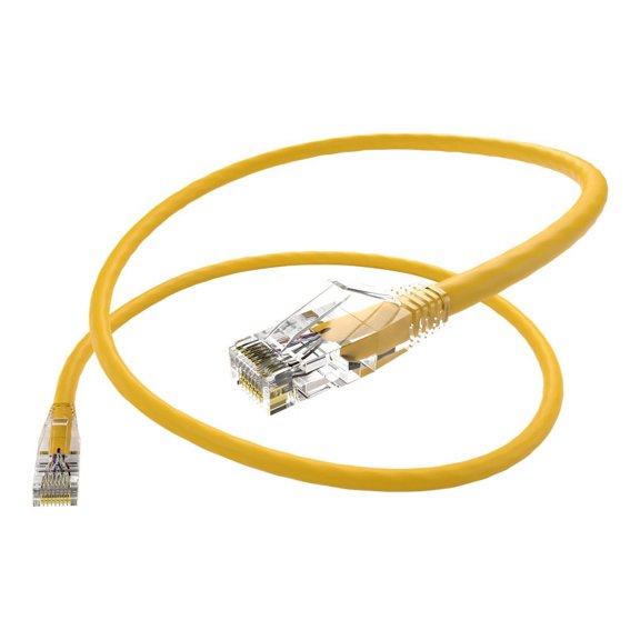 UNC Group Clearfit - Patch cable - RJ-45 (M) to RJ-45 (M) - 1.83 m - UTP - CAT 6 - snagless, stranded - yellow