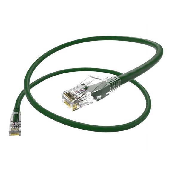 UNC Group Clearfit - Patch cable - TAA Compliant - RJ-45 (M) to RJ-45 (M) - 6.1 m - UTP - CAT 6 - booted, snagless, stranded - green