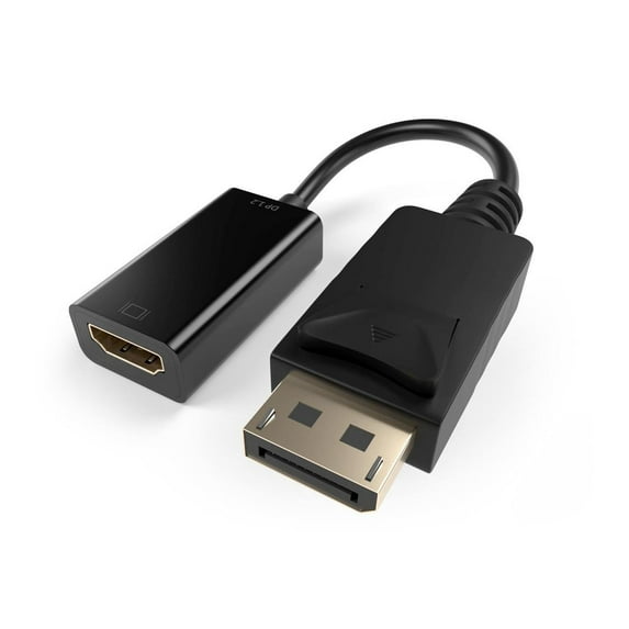 Unirise DPHDMI-ADPT-BLK Displayport Male to HDMI Female Adapter