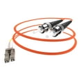 thumbnail image 1 of UNC Group Jumper Cable - Network cable - LC multi-mode (M) to ST multi-mode (M) - 3 m - fiber optic - 62.5 / 125 micron - orange, 1 of 3