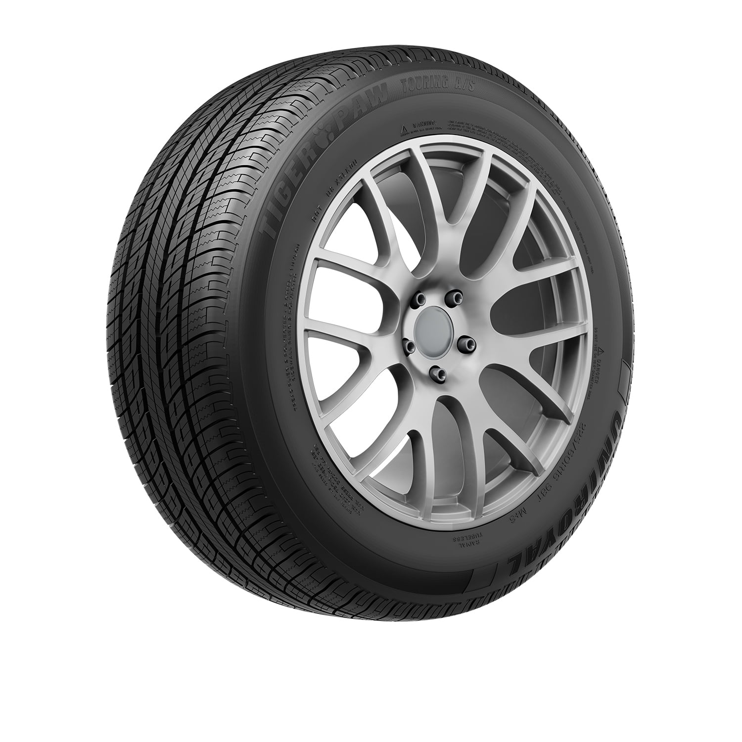 Uniroyal Tiger Paw Touring A/S DT All Season 225/55R19 99V Passenger Tire Fits: 2013-16 Mazda CX-5 Grand Touring, 2020 Ford Escape Titanium Plug-In Hybrid Simolary simolary.com