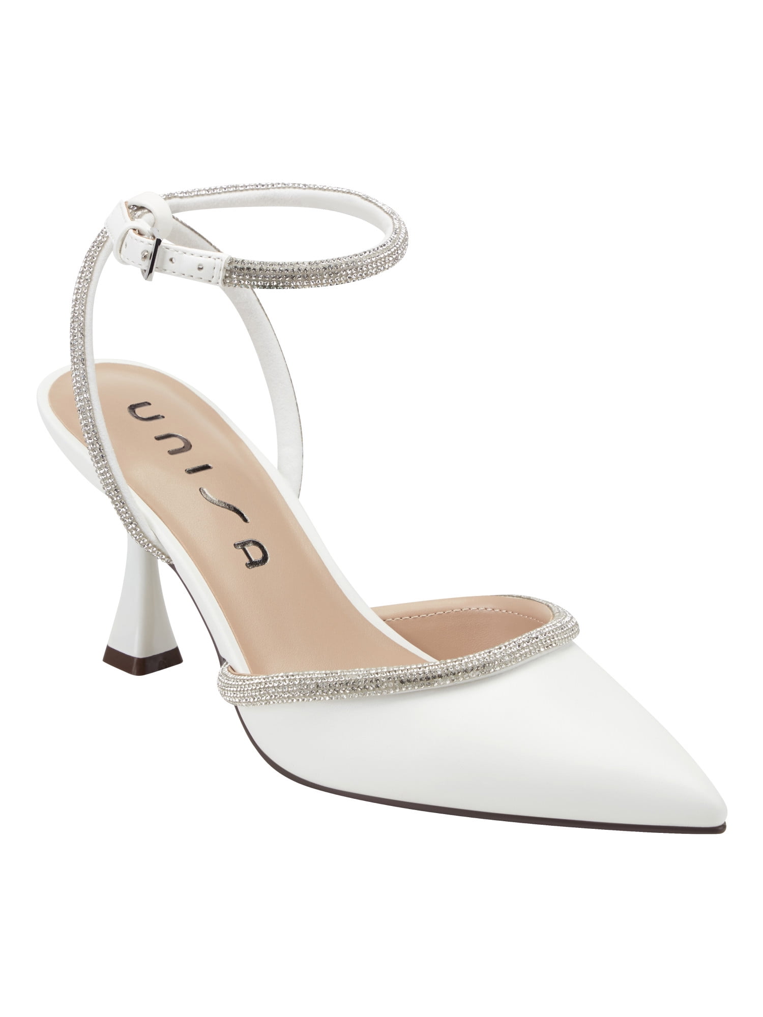 Unisa Women's Sebi Pointed Toe Heel with Ankle Strap