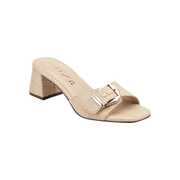 Unisa Women's Variten Slide On Block Heel Buckle Sandal