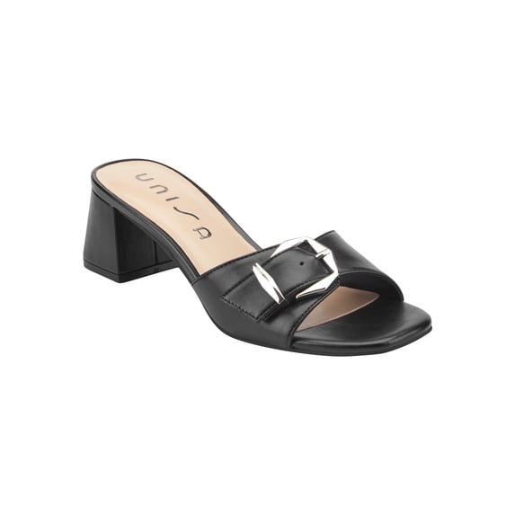 Unisa Women's Variten Slide On Block Heel Buckle Sandal