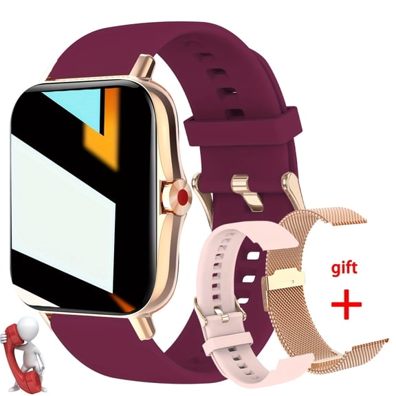 Unisex 1.69" Smart Watch w/ Bluetooth Call, Multi-Sport, Sedentary Reminder, Weather & Message Alerts for Android & iPhone