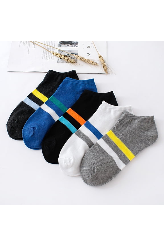Unisex 1 Pair Classic Striped Cotton Socks Comfortable Soft Crew Socks For Men And Women Breathable Casual Ankle Socks Couple Matching Footwear Daily Wear School Office Sport Durable One Pair(White)