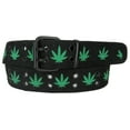thumbnail image 1 of Unisex 100% Cotton Canvas Belt Double Hole For Men Women Buckle Jean (S, Leaf), 1 of 1