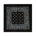 thumbnail image 1 of Unisex 100% Cotton Multi-Purpose Bandana Head Wrap Multi-Packs, Black, 12 Pieces, 1 of 1