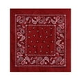 thumbnail image 1 of Unisex 100% Cotton Multi-Purpose Bandana Head Wrap Multi-Packs, Burgundy, 1 Piece, 1 of 1