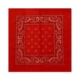 thumbnail image 1 of Unisex 100% Cotton Multi-Purpose Bandana Head Wrap Multi-Packs, Red, 1 Piece, 1 of 1