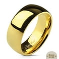 thumbnail image 1 of Unisex 14K Gold Plated Classic Comfort Fit Wedding Ring Band Width 08 mm Size 09, 1 of 7
