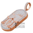 thumbnail image 1 of Unisex 14K Rose Gold Finish Libra Scales Zodiac Sign Astrology Horoscope Charm Baguette & Round Cut Diamond Pendant, 1 of 2