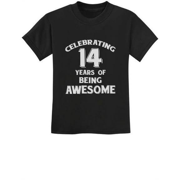 Unisex 14th Birthday Tstars T-Shirt - Celebrate 14 Years of Being Awesome! Perfect Gift for Youth - Fun Birthday Party Wear for Teens - Unique Print for Your Fourteen-Year-Old Son or Daughter