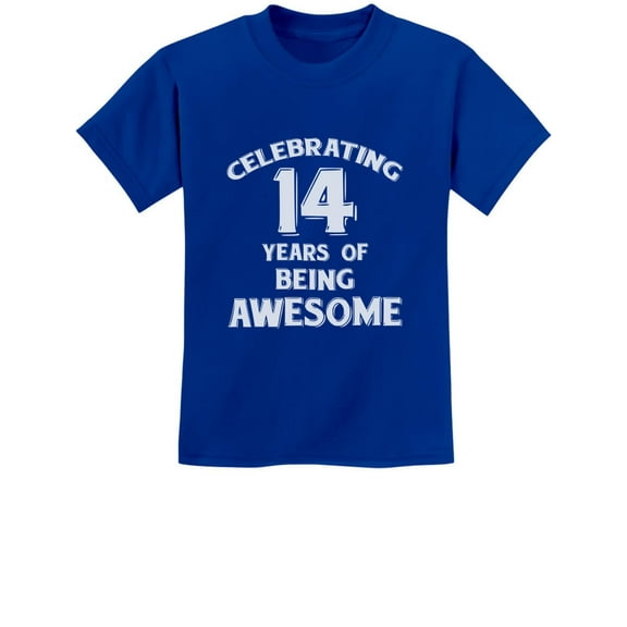 Unisex 14th Birthday Tstars T-Shirt - Celebrate 14 Years of Being Awesome! Perfect Gift for Youth - Fun Birthday Party Wear for Teens - Unique Print for Your Fourteen-Year-Old Son or Daughter