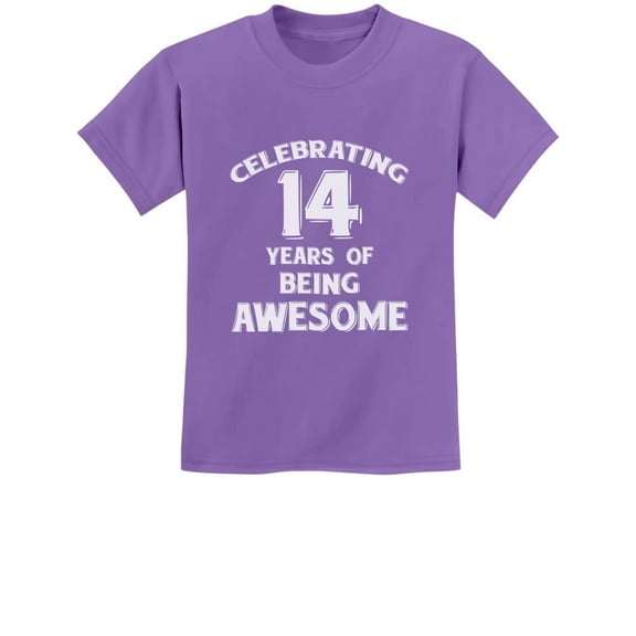 Unisex 14th Birthday Tstars T-Shirt - Celebrate 14 Years of Being Awesome! Perfect Gift for Youth - Fun Birthday Party Wear for Teens - Unique Print for Your Fourteen-Year-Old Son or Daughter