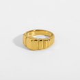 thumbnail image 1 of Unisex 18K Gold Plated Ring Band Durable 316L Stainless Steel Elegant Gift For Him Or Her Daily Wearable Style, 1 of 9