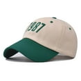 thumbnail image 1 of Unisex 1987 Color Block Baseball Cap, Adjustable Embroidery Cotton Hat with Vintage Design for Summer Outdoor Activities, Beach Parties and Casual Fashion, 1 of 4