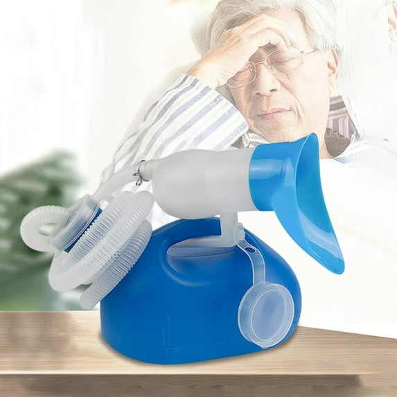 Unisex 2000ML Portable Potty, 68 OZ Male Urinal Collector for Camping Car Travel Toilet Urinal Bedridden, Equipped With a 1.4-Meter-Long Flexible Hose