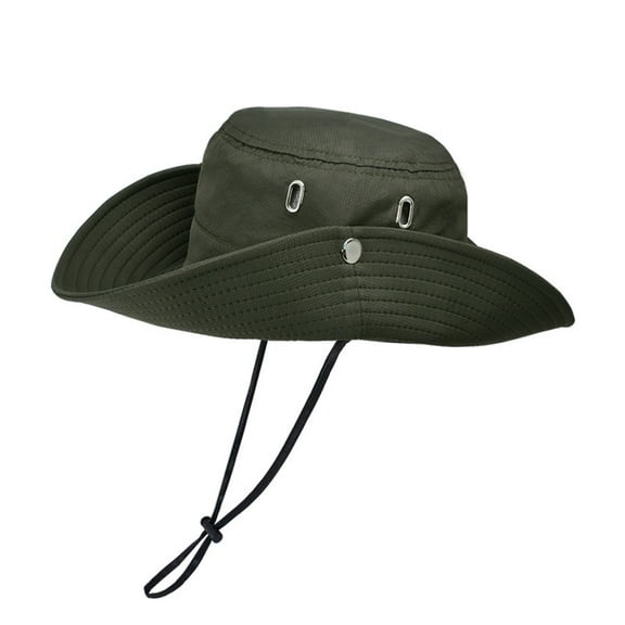 Unisex 2025 Safari Bucket Hat – Waterproof UPF 50 Wide Brim Sun Hat for Fishing, Hiking & Travel with Detachable Chin Strap & Foldable Design