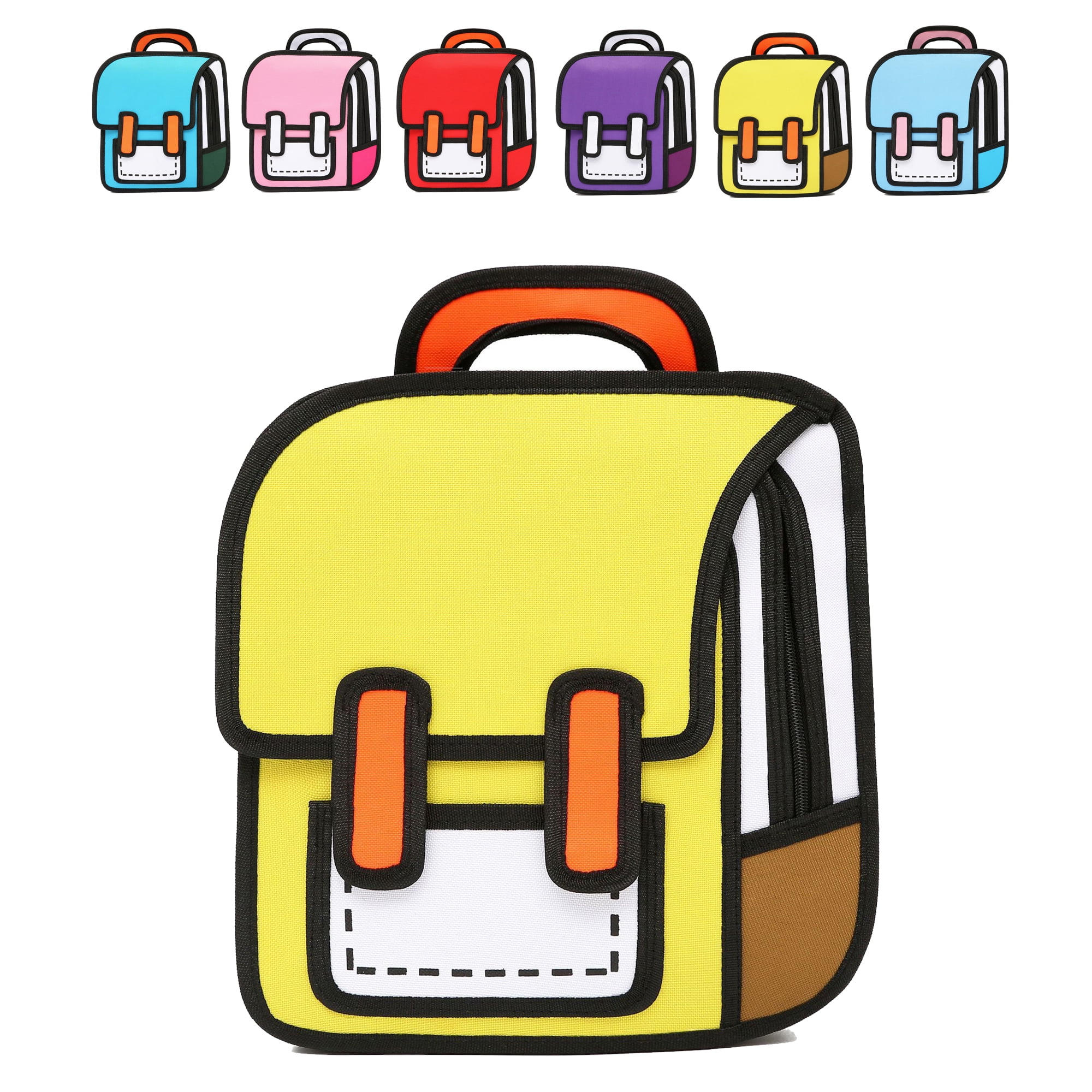 New Fashion 2D Bags Novelty Back To School Bag 3D Drawing Cartoon Paper  Comic Handbag Women Shoulder Bag | Wish