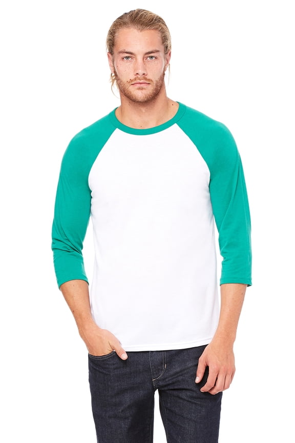 Unisex 3/4 Sleeve Baseball Tee