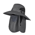 thumbnail image 1 of Unisex 360 UV Protection Flap Hat for Men Women Wide Brim Sun Hat with Removable Neck Flap Face Cover Breathable Mesh Safari Cap for Outdoor Fishing Mountaineering Everyday Casual Apparel, 1 of 3