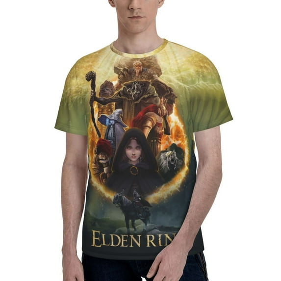 Unisex 3D Print Elden Ring T Shirts Graphic Design Casual Summer Short Sleeve Fashion Tees Shirt for Men Women