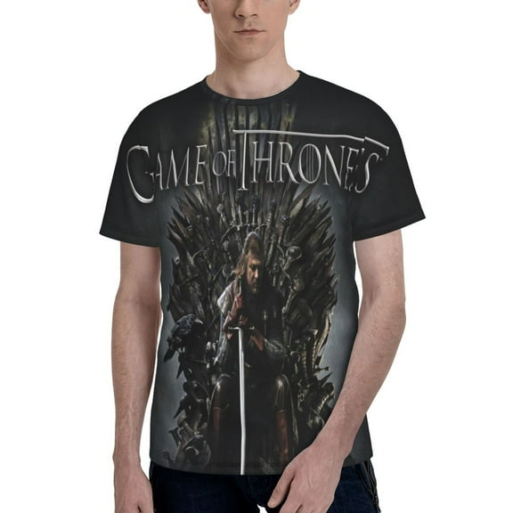 Unisex 3D Print Game of Thrones T Shirts Graphic Design Casual Summer Short Sleeve Fashion Tees Shirt for Men Women