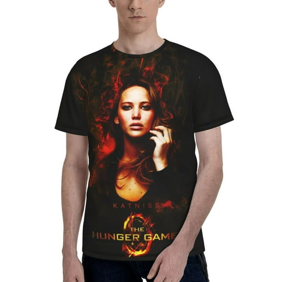 Unisex 3D Print The Hunger Games T Shirts Graphic Casual Summer Short Sleeve Cartoon Tees Shirt for Men Women